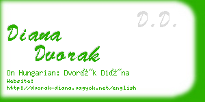 diana dvorak business card